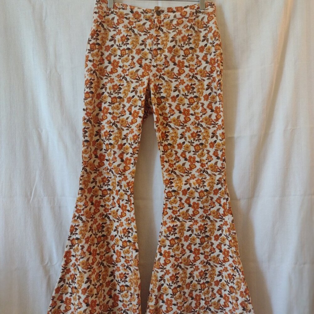 Flower Print Flare Pant